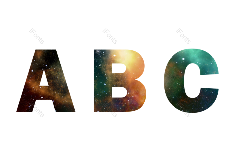 光效图片,素材元素,星空PNG,字母免抠素材